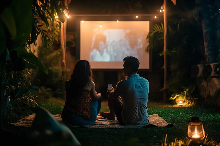 home theater system with projector